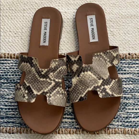 Steve Madden Shoes - Steve Madden Harriet Snake Skin Sandals